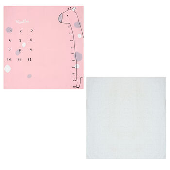 White & Pink Muslin Swaddles ( 2-Pack )